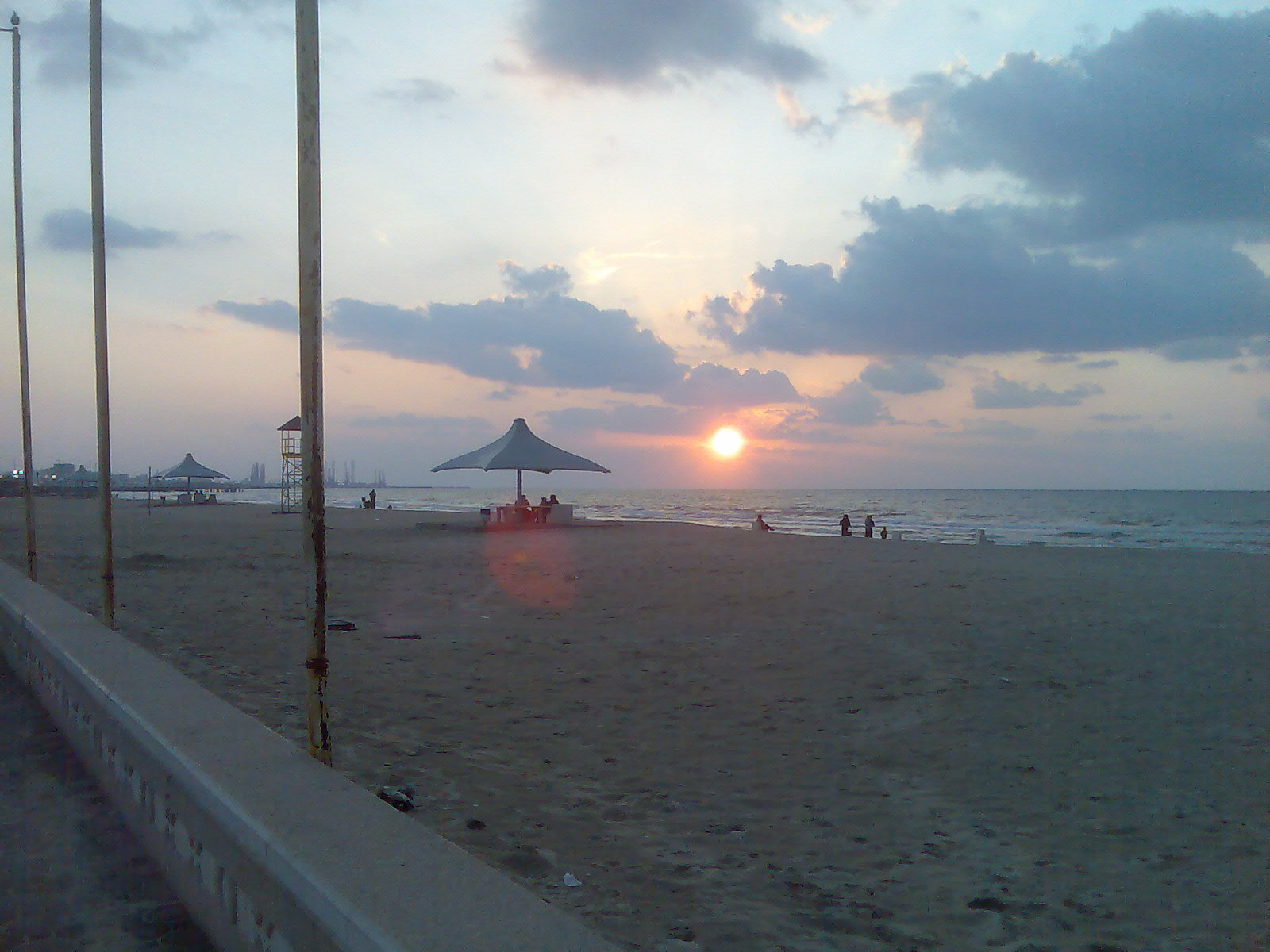 Sunset on Ajman Corniche beach